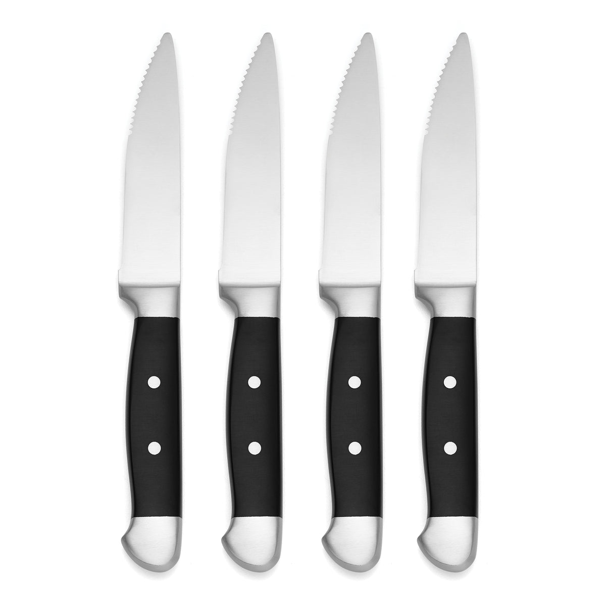 Expert Chef 4pc Jumbo steak knife set 9.75” serrated commercial chef  quality,NEW
