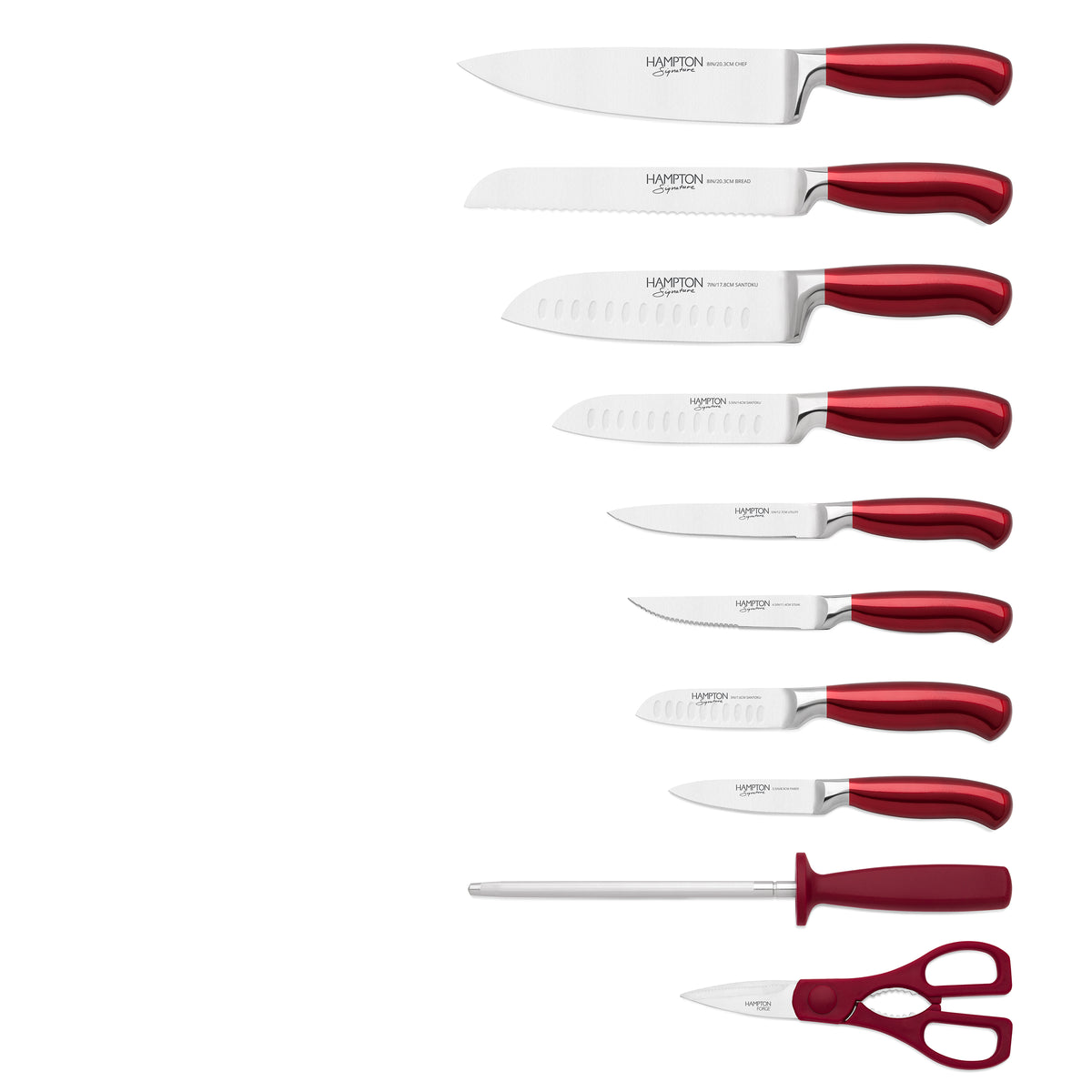 Argentum Red 3 Piece Cutlery Set