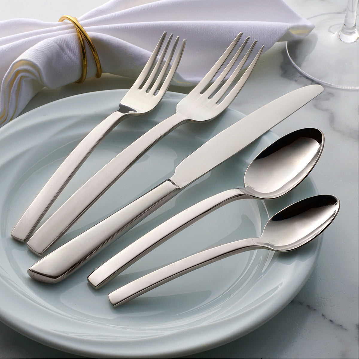 20-Piece Silverware Set, Premium Stainless Steel Flatware Set