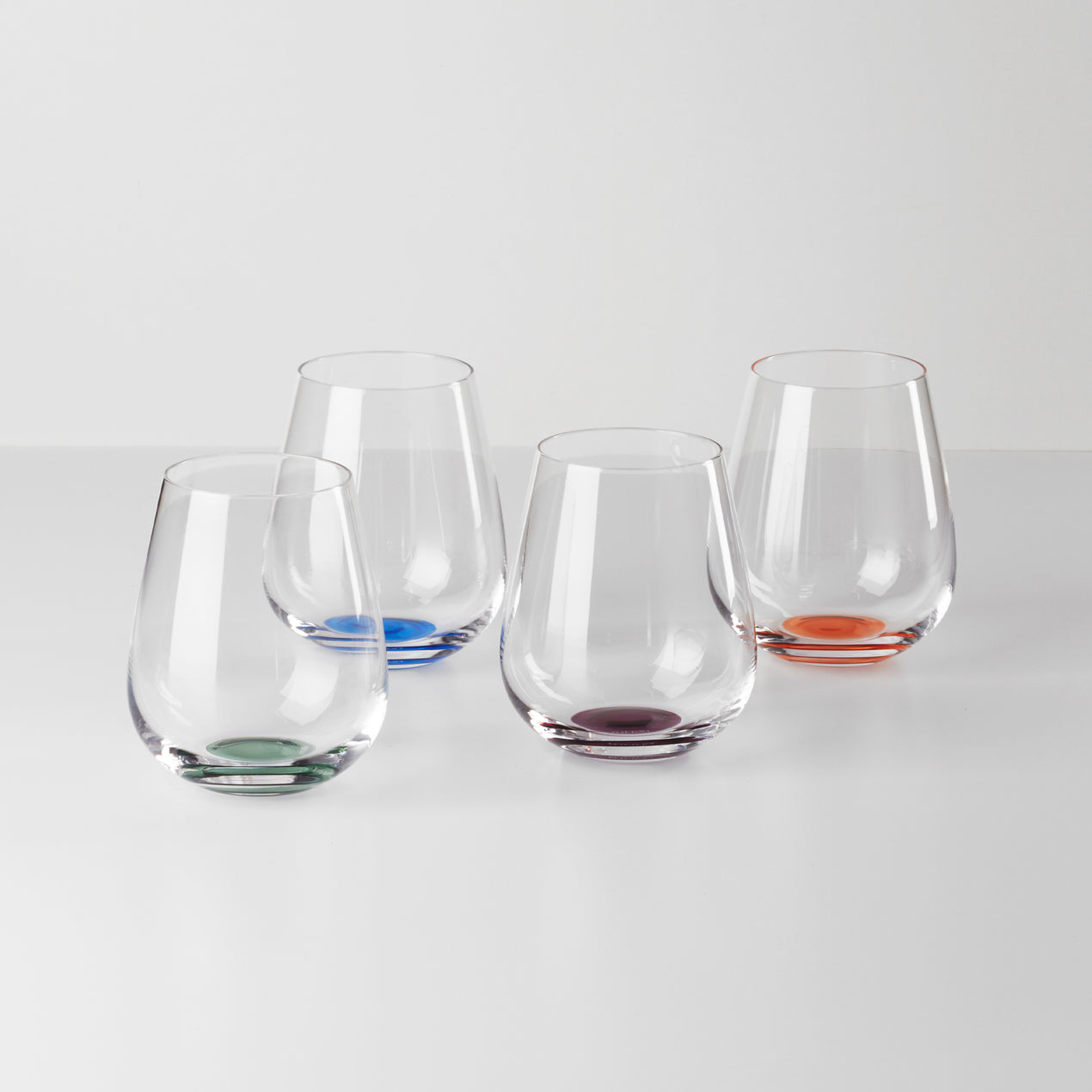 Buy Set of 4 Clear Angular Wine Glasses from Next USA