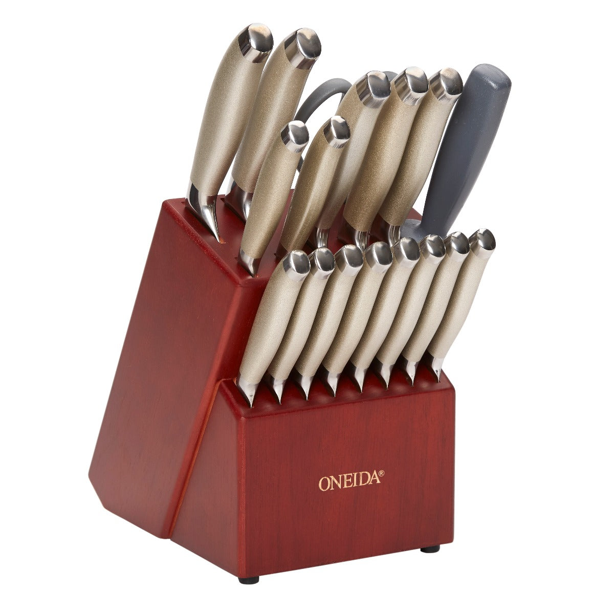 Oneida Preferred 18 Piece Stainless Steel Knife Block Cutlery Set & Reviews