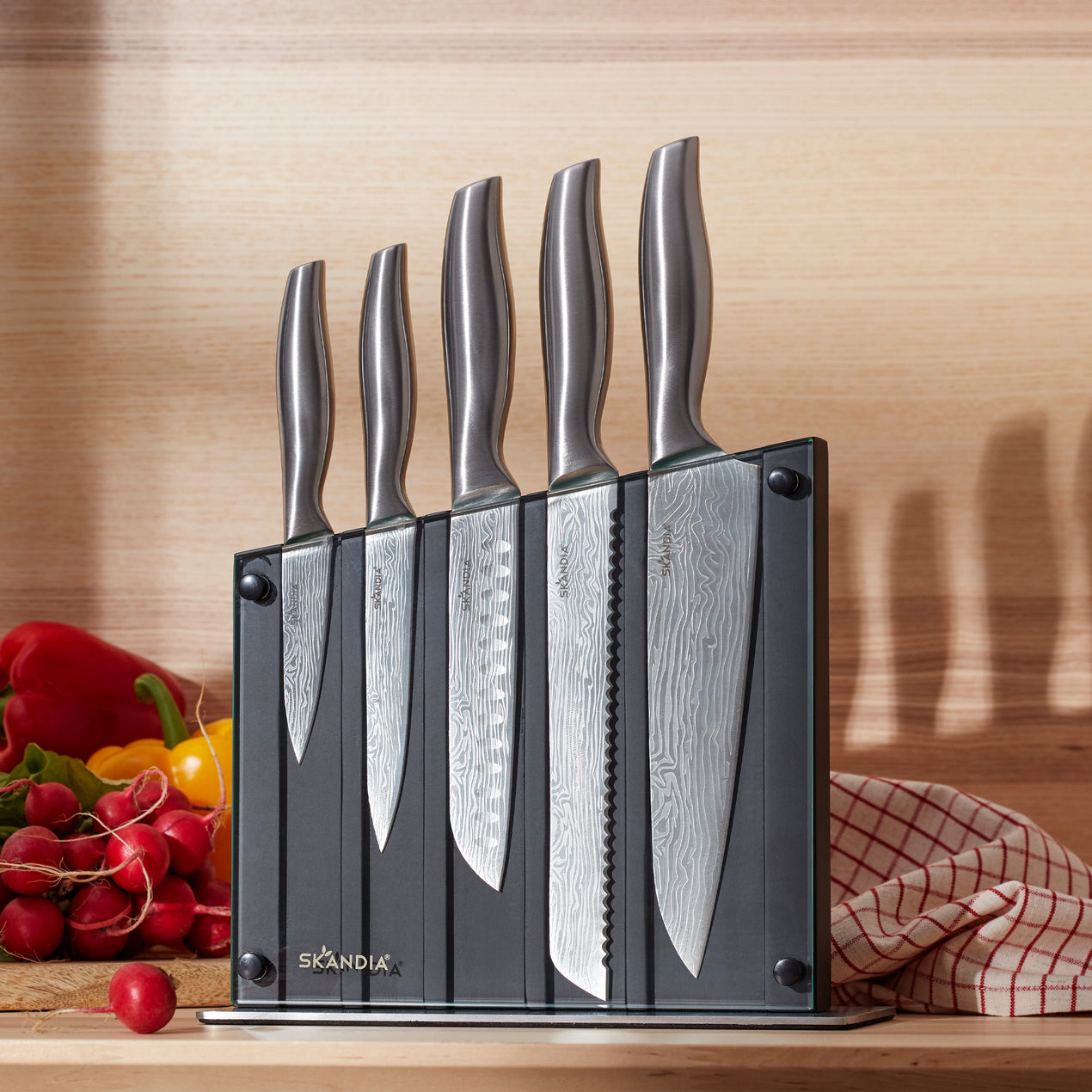 5 Piece Kitchen Knife Set - Stainless Steel | Multiple Styles